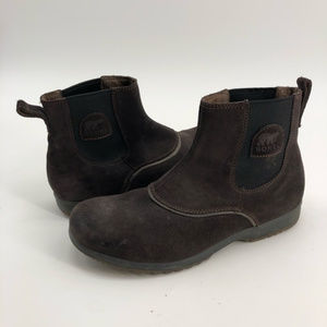 Sorel Mens Sz 9 Grilly Chelsea Brown leather boots